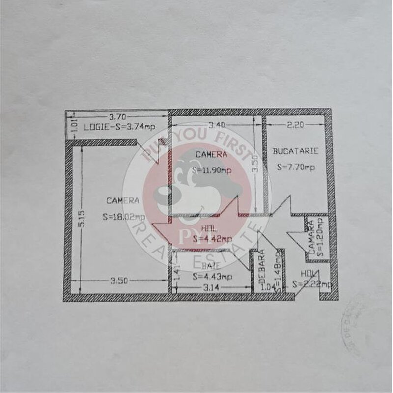 Stadion Olimpia l Apartament 2 camere l 56mp l B10326